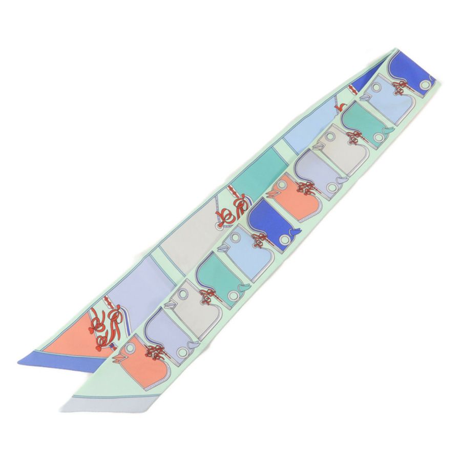 HERMES 絲質Twilly絲巾-1