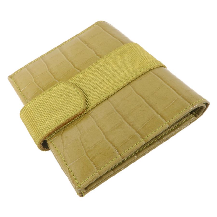 Salvatore Ferragamo 牛皮皮革Vara Bow Crocodile-Embossed Wallet錢包-3