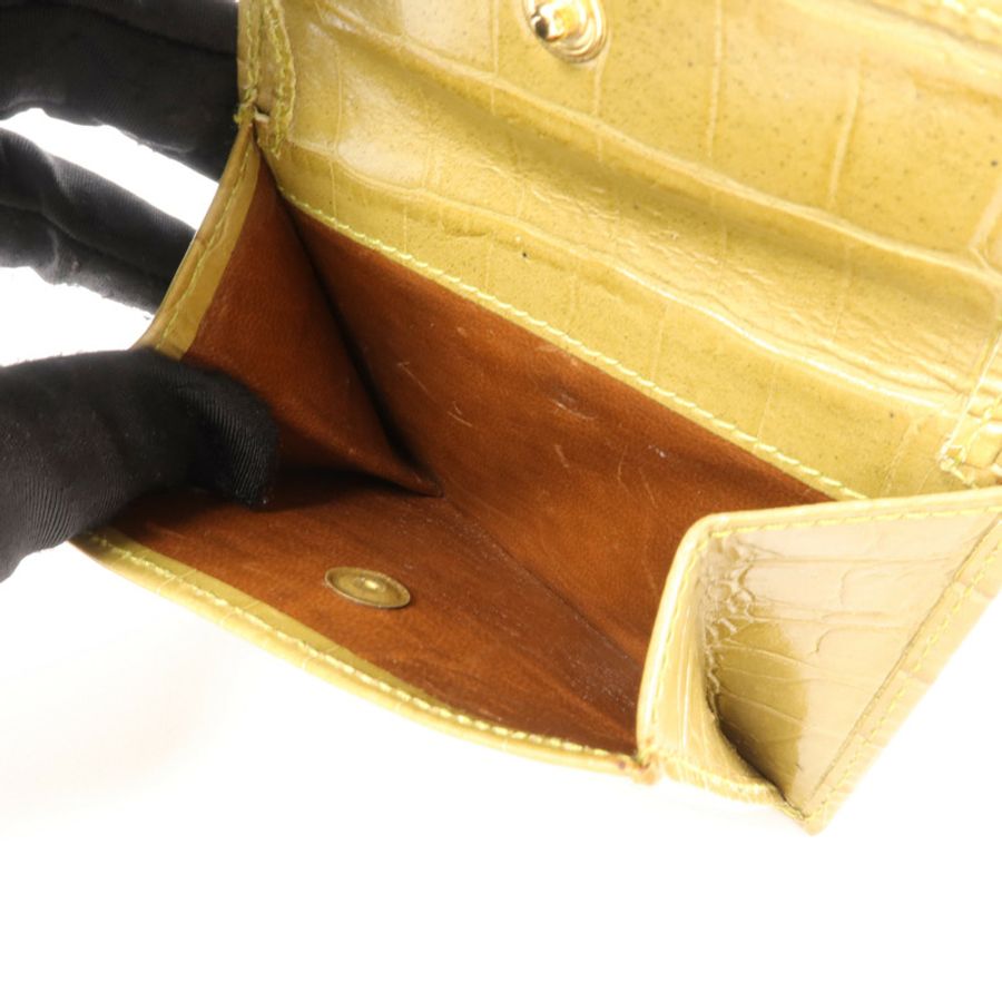 Salvatore Ferragamo 牛皮皮革Vara Bow Crocodile-Embossed Wallet錢包-6