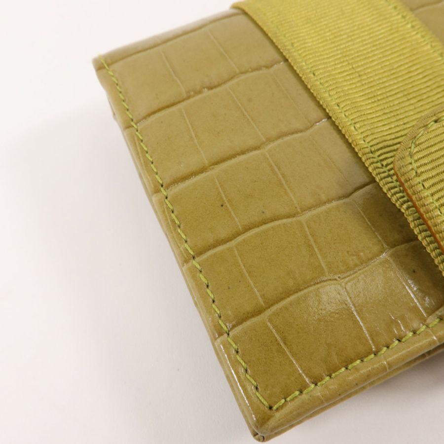 Salvatore Ferragamo 牛皮皮革Vara Bow Crocodile-Embossed Wallet錢包-14