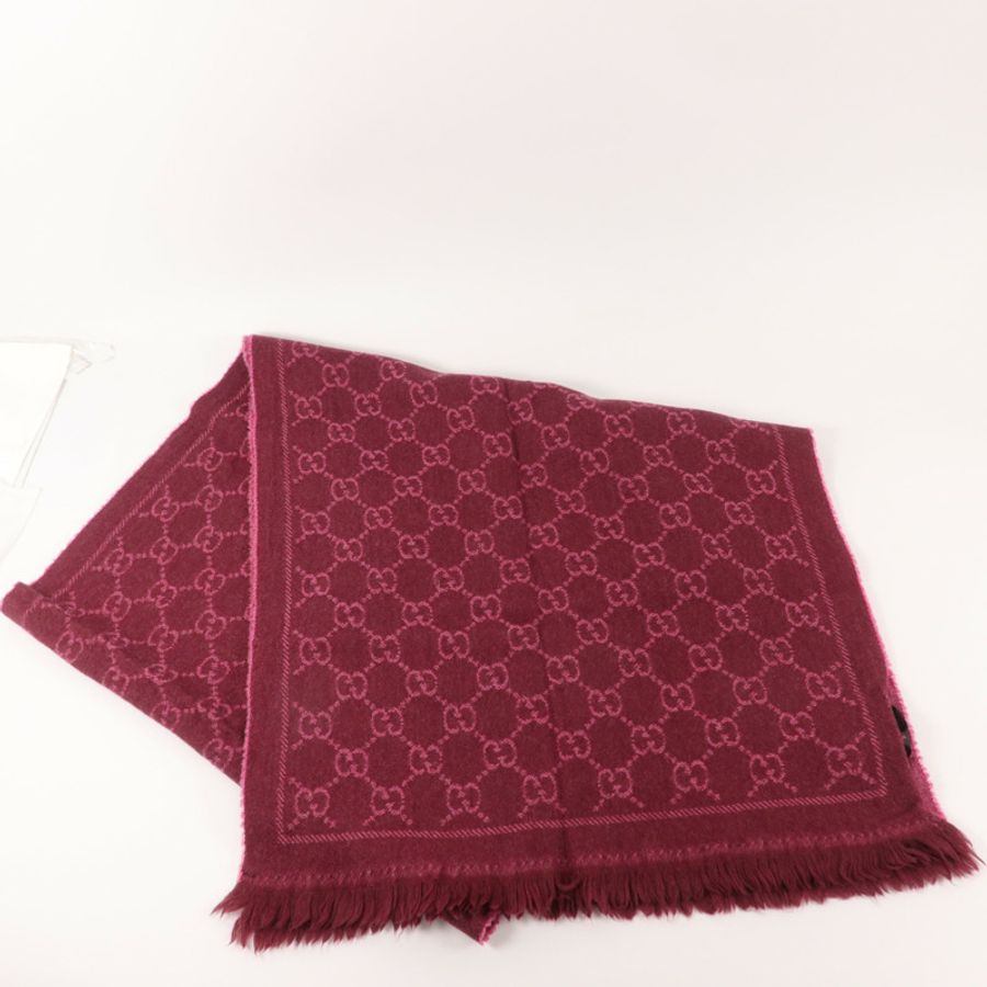 GUCCI 羊毛Scarf 180cmx48cm頸巾-8