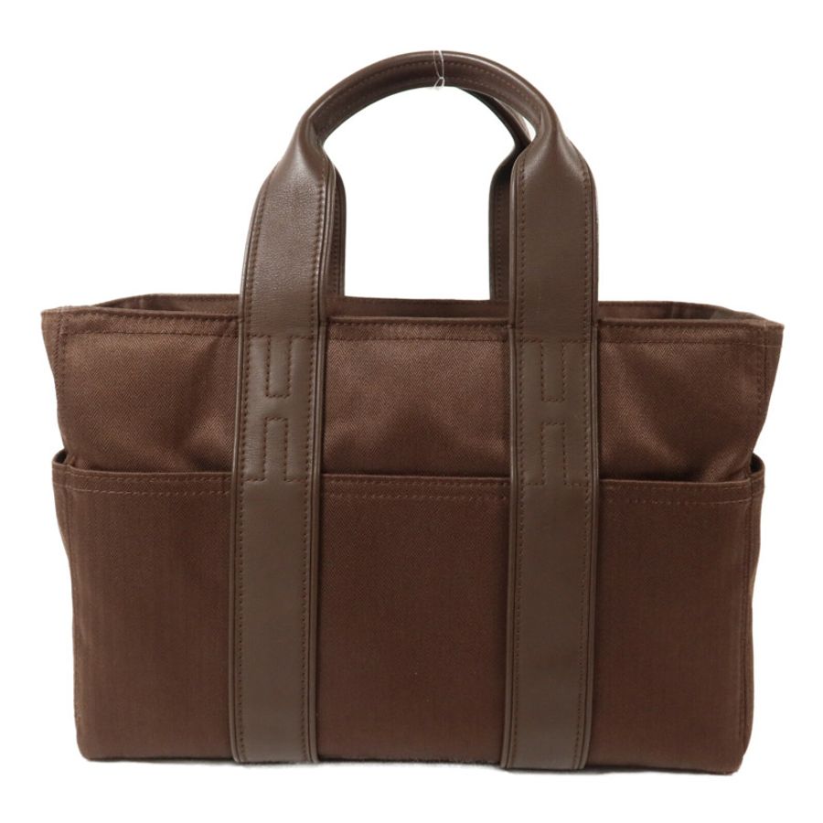HERMES 帆布Acapulco PM Tote手挽袋Dark Brown-1