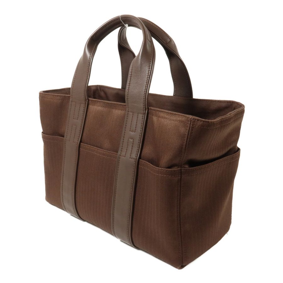 HERMES 帆布Acapulco PM Tote手挽袋Dark Brown-2