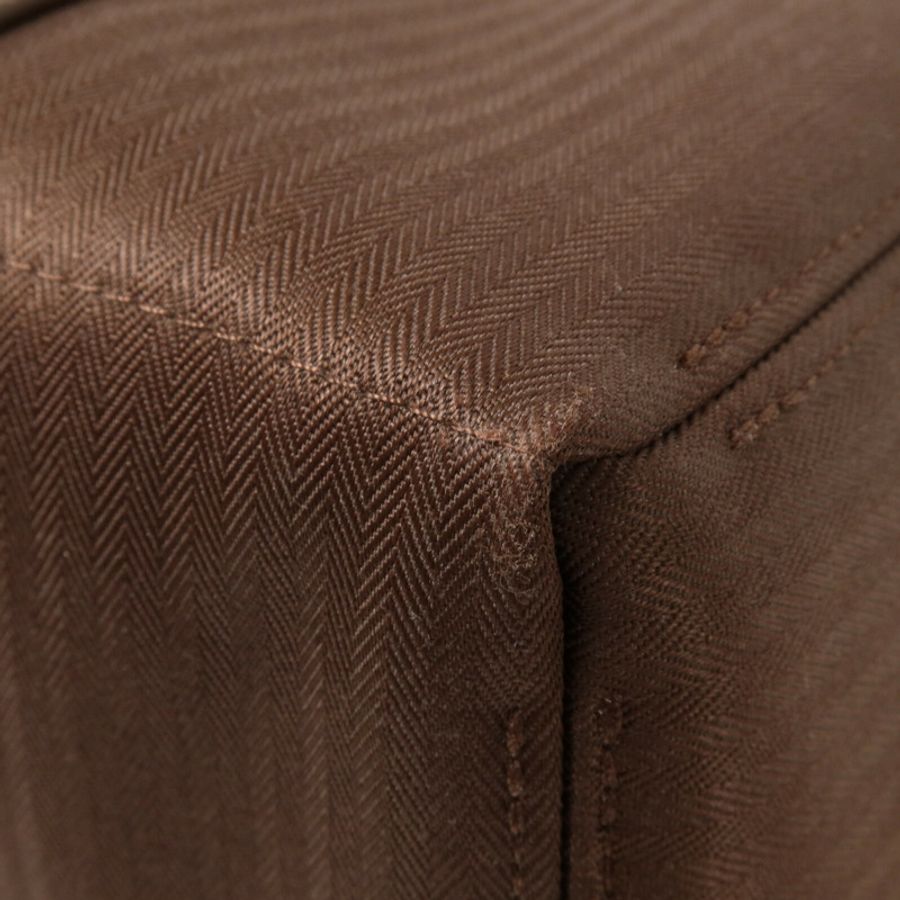 HERMES 帆布Acapulco PM Tote手挽袋Dark Brown-12