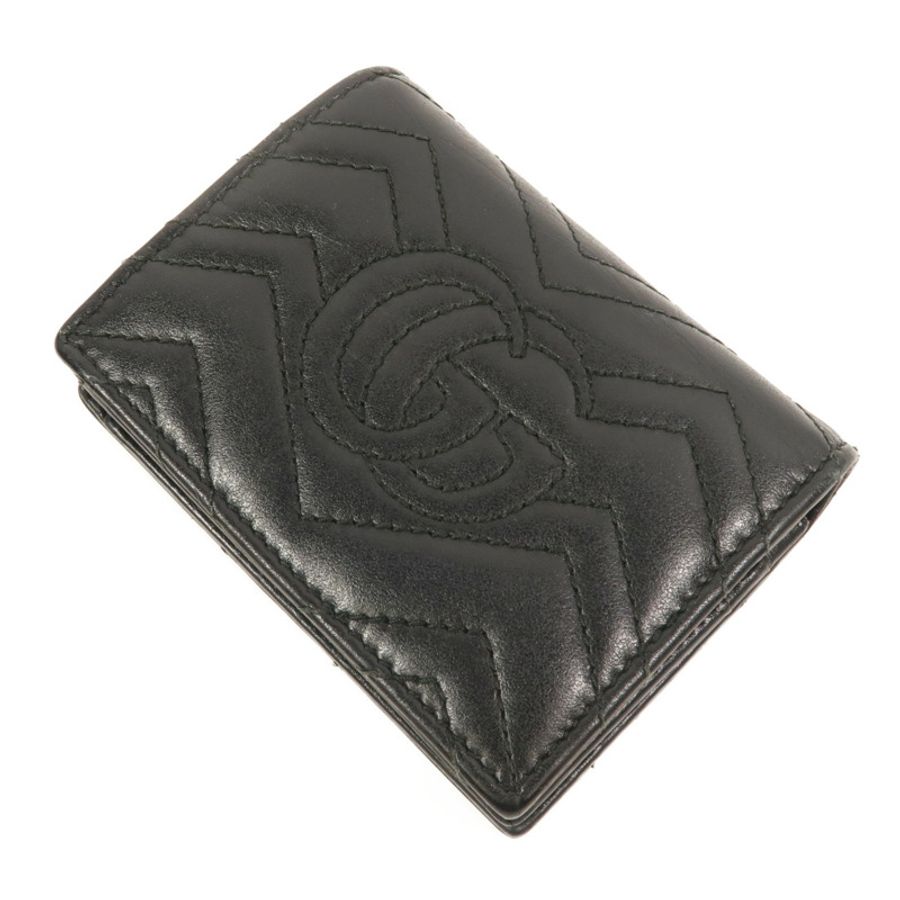 GUCCI 牛皮皮革GG Marmont Wallet錢包-5