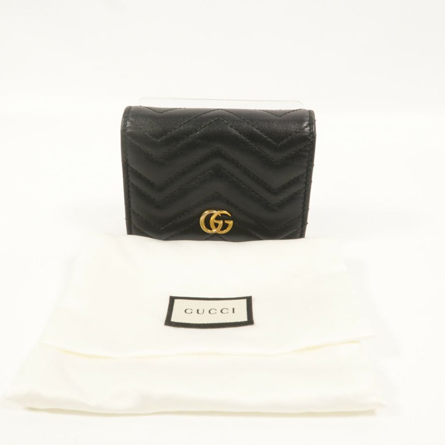 GUCCI 牛皮皮革GG Marmont Wallet錢包-11