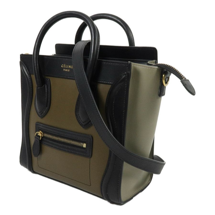 CELINE 牛皮皮革Nano Luggage手挽肩背兩用袋-1