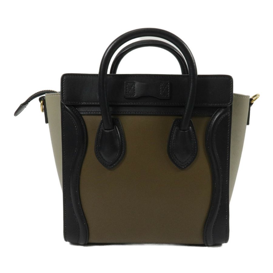 CELINE 牛皮皮革Nano Luggage手挽肩背兩用袋-2