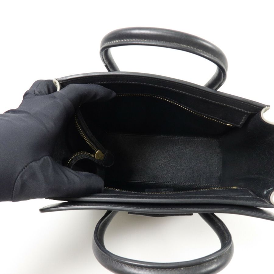 CELINE 牛皮皮革Nano Luggage手挽肩背兩用袋-4
