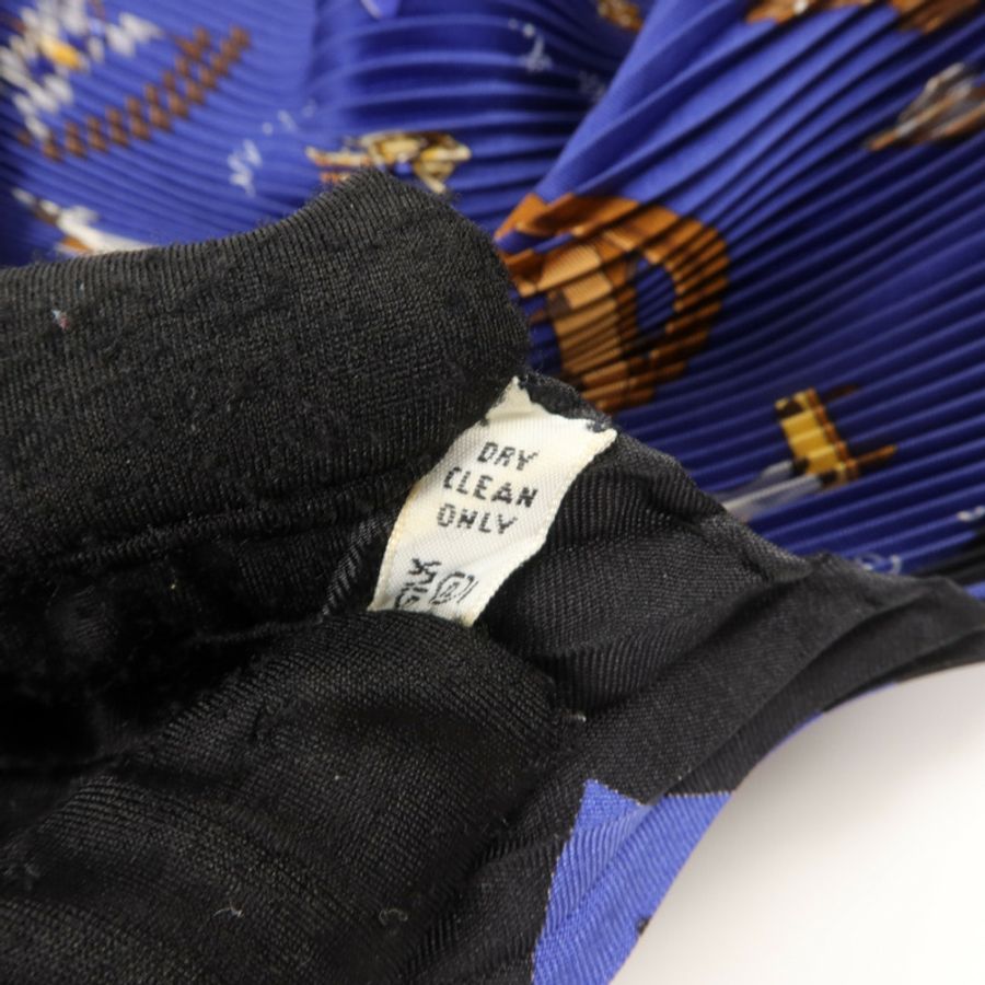 HERMES 絲質Pleated Scarf 130x45cm絲巾-7