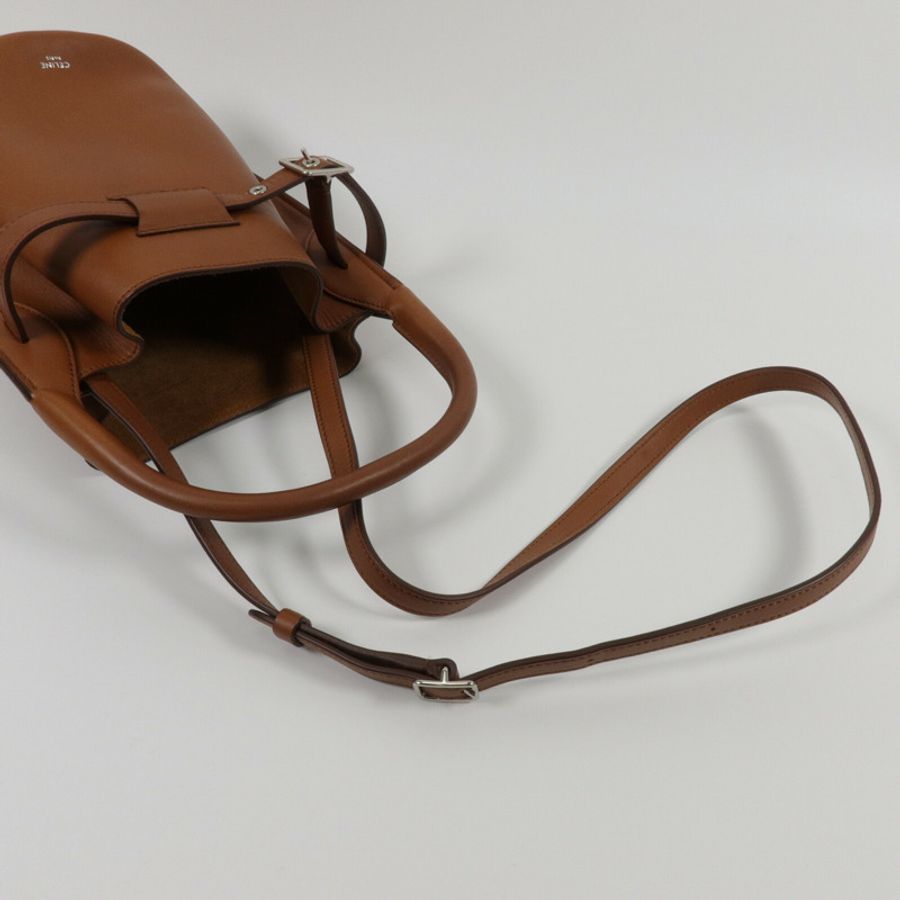 CELINE 牛皮皮革Nano Bucket手挽肩背兩用袋-9