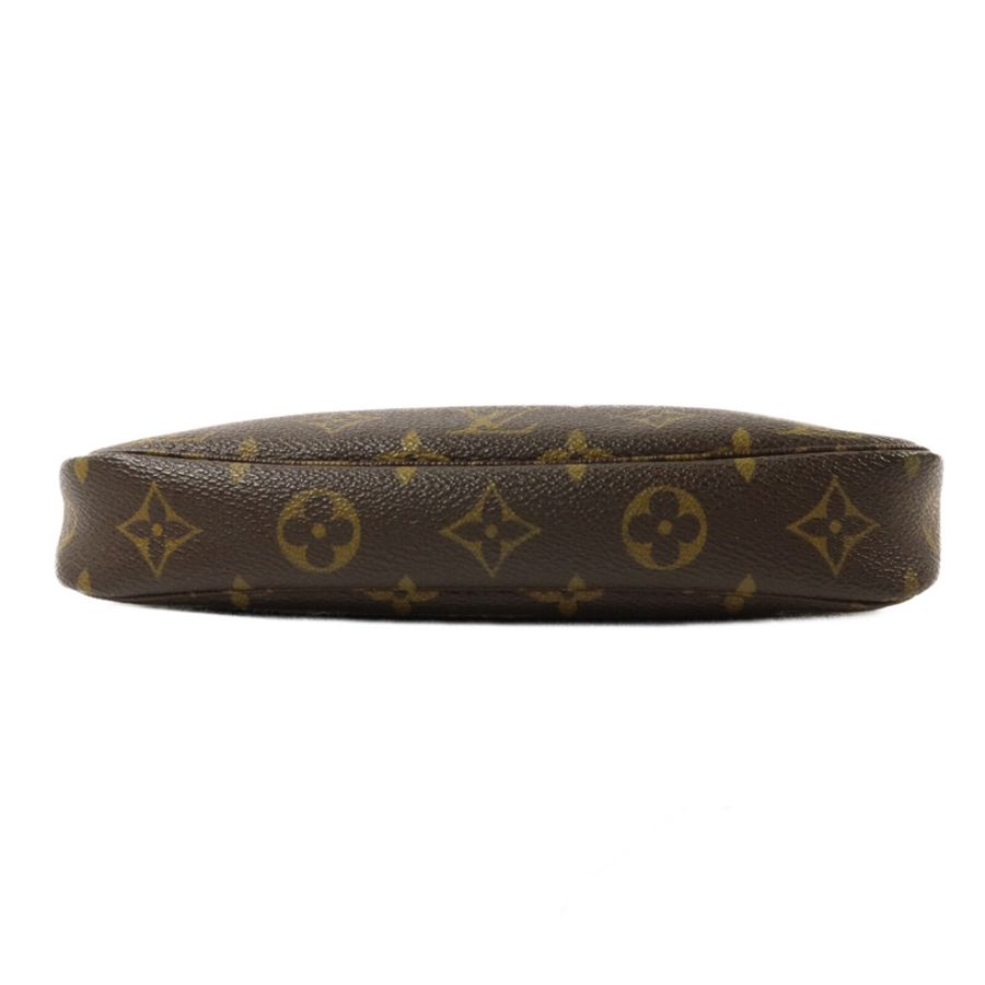 LOUIS VUITTON Monogram Pochette Accessoires手挽袋棕色-3