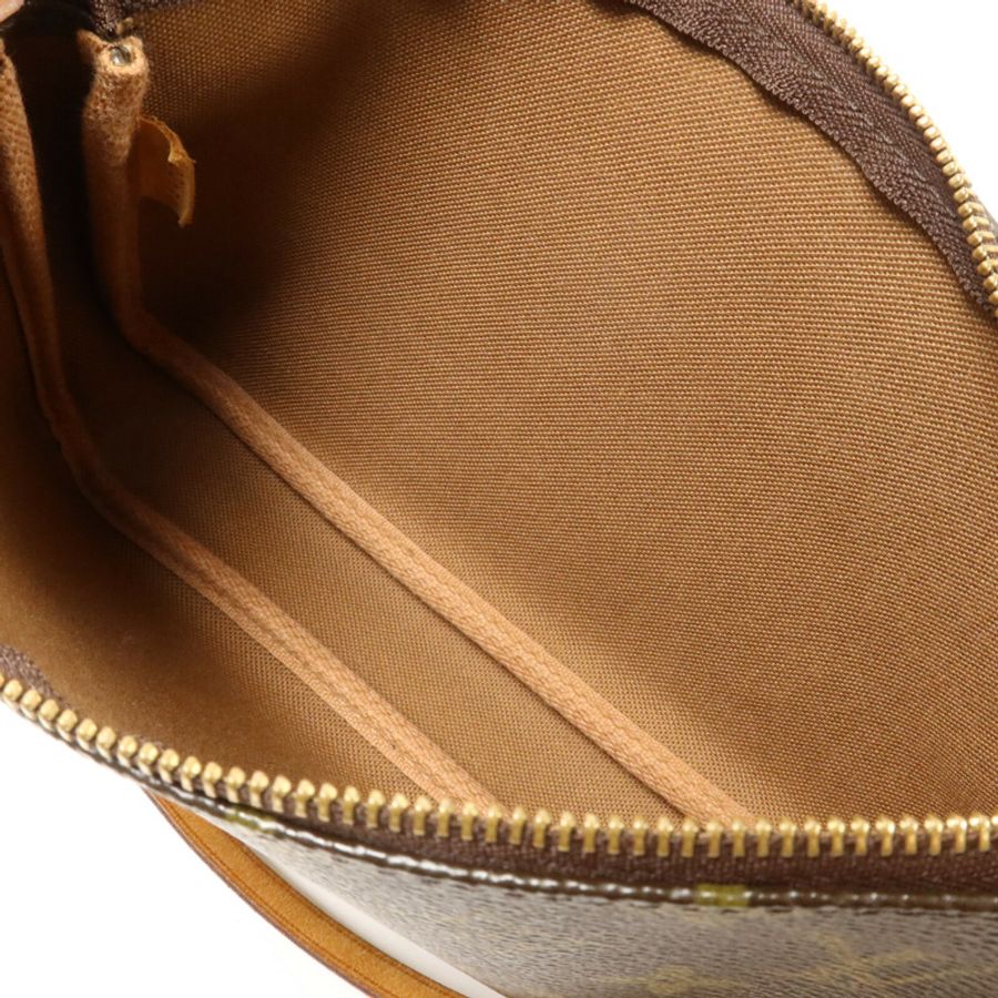 LOUIS VUITTON Monogram Pochette Accessoires手挽袋棕色-4