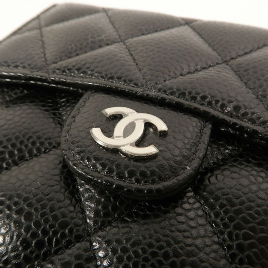 CHANEL 牛皮皮革Classic Small Flap Wallet錢包-10
