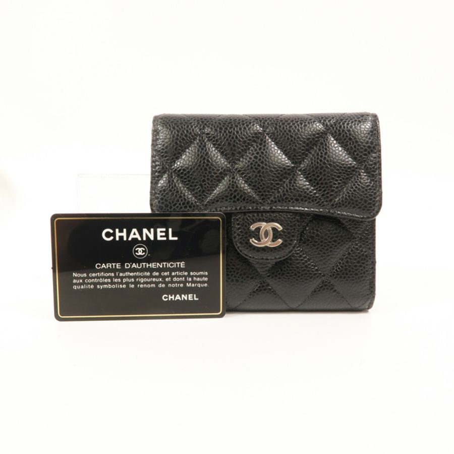 CHANEL 牛皮皮革Classic Small Flap Wallet錢包-12
