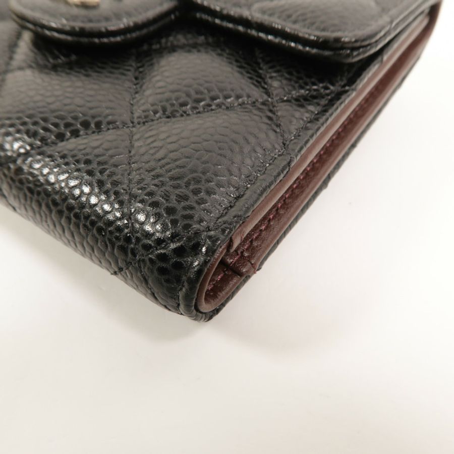 CHANEL 牛皮皮革Classic Small Flap Wallet錢包-13