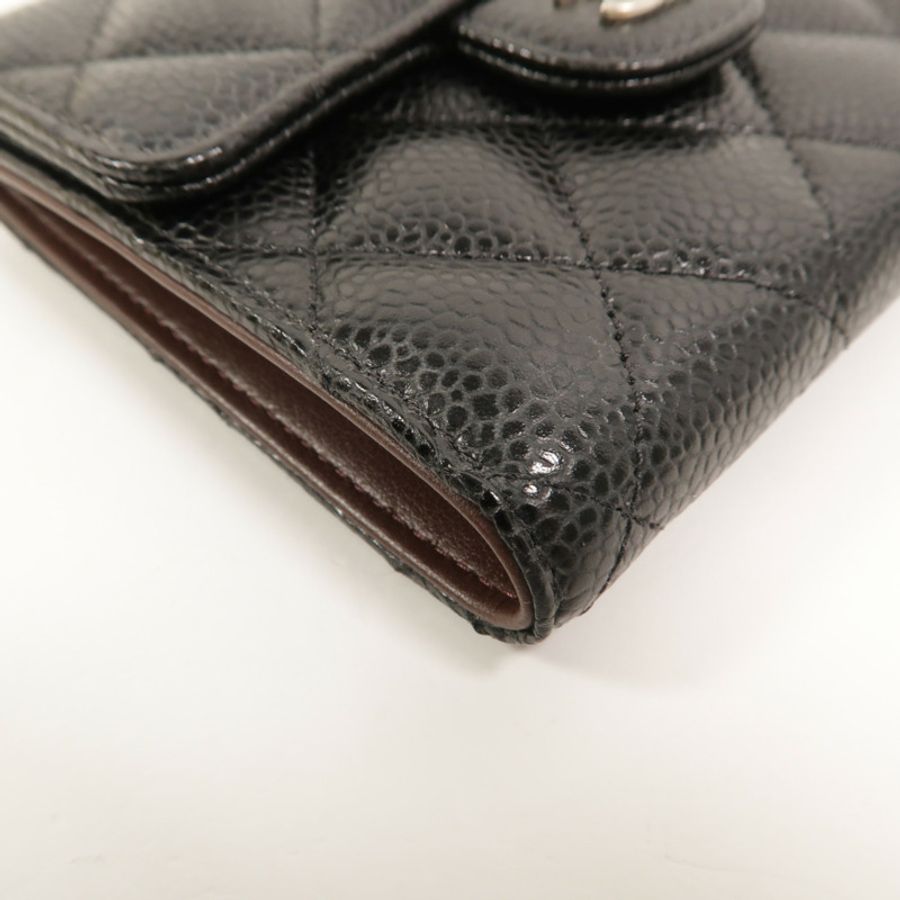 CHANEL 牛皮皮革Classic Small Flap Wallet錢包-14