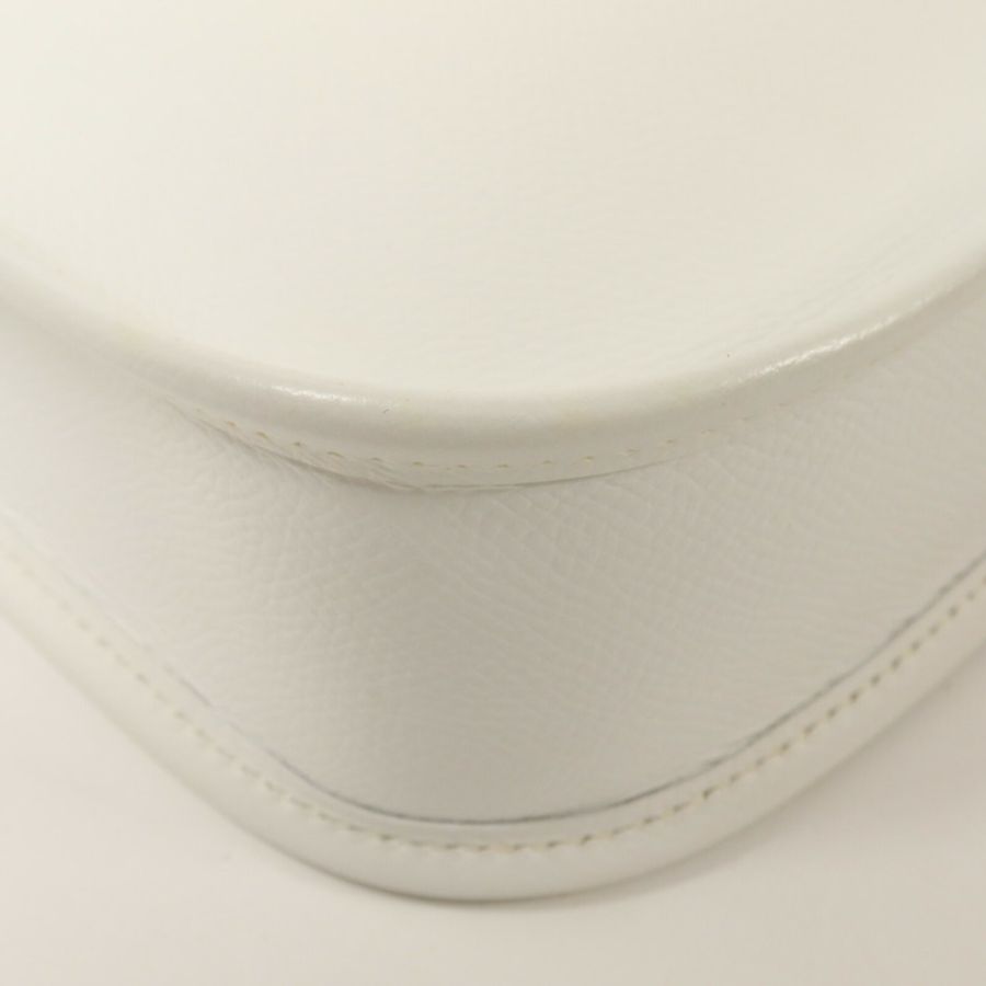 HERMES Epsom皮革Evelyne TPM肩背袋White-12