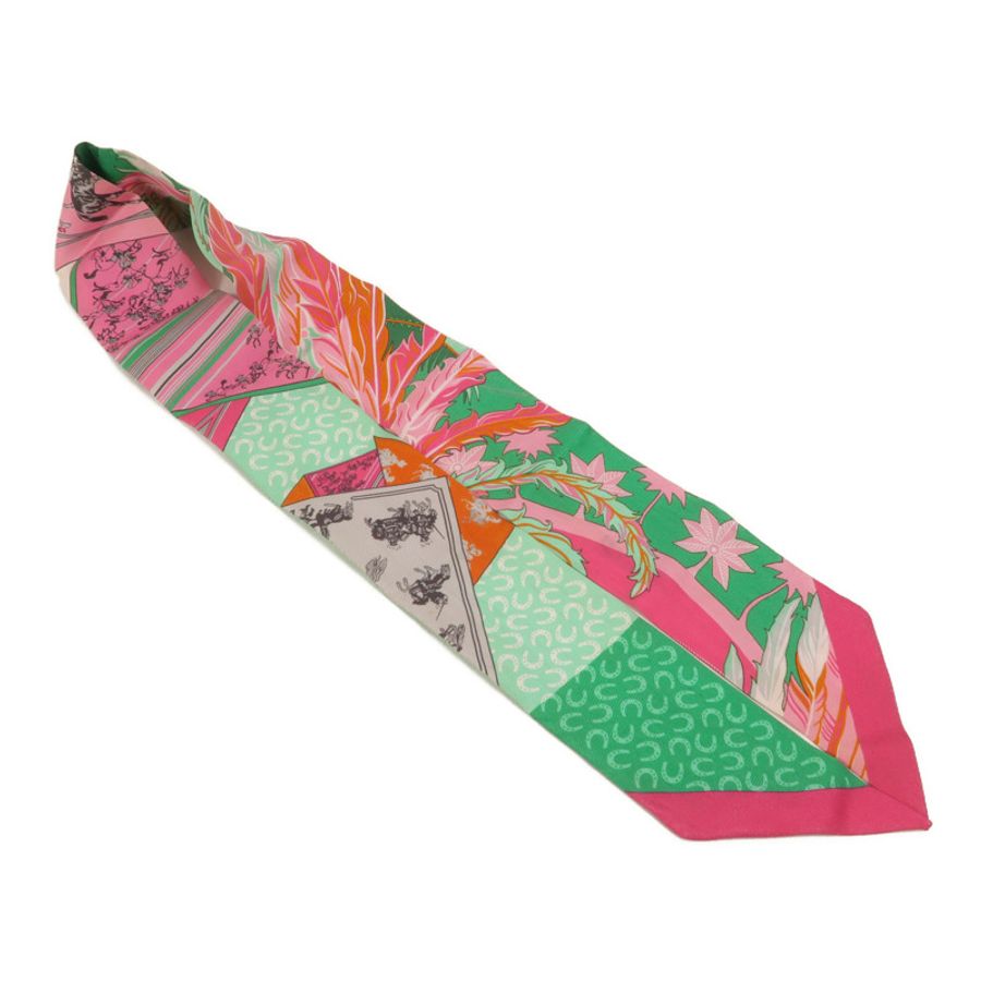 HERMES 絲質Twilly絲巾-3