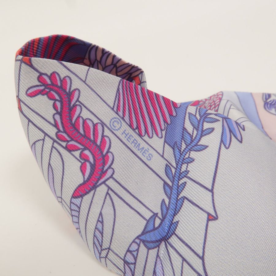 HERMES 絲質Twilly絲巾-4