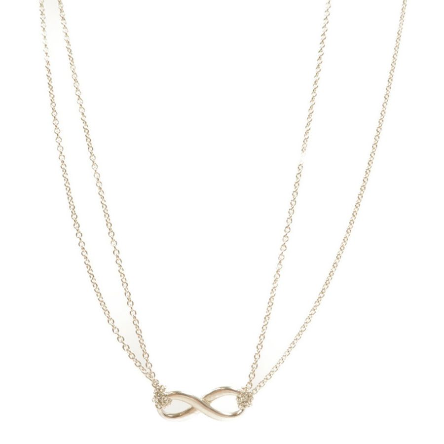 TIFFANY&CO 925純銀Infinity Necklace項鍊-1