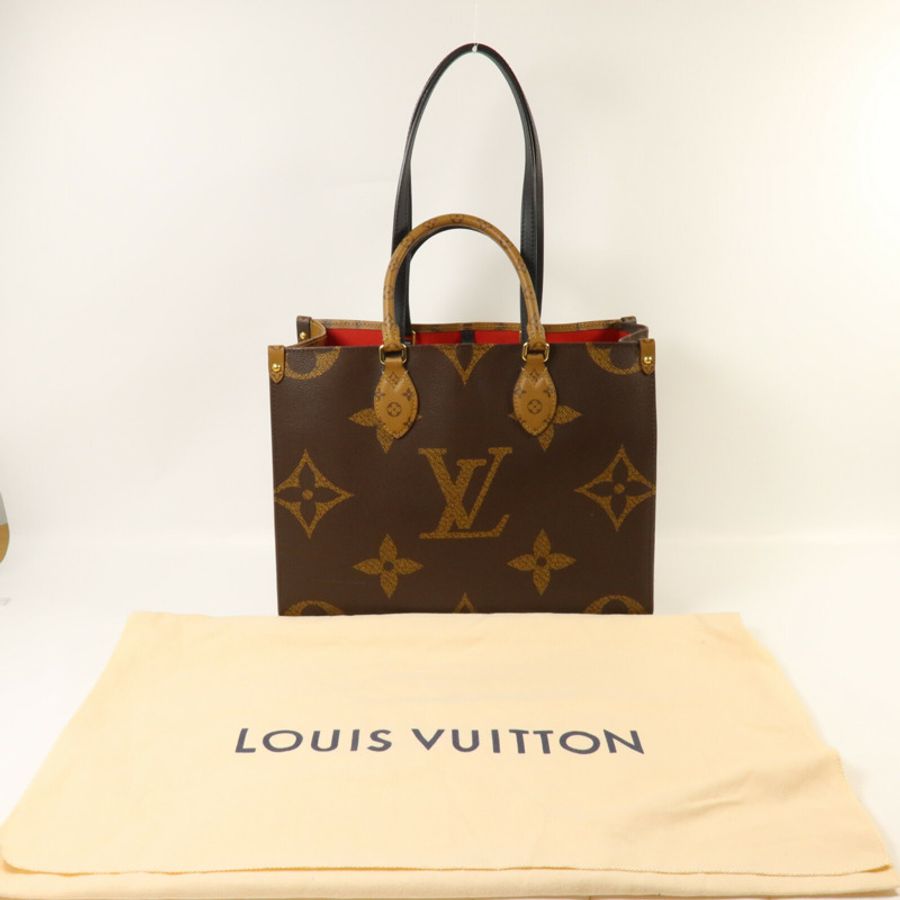 LOUIS VUITTON Monogram Giant On The Go MM手挽肩背兩用袋-8