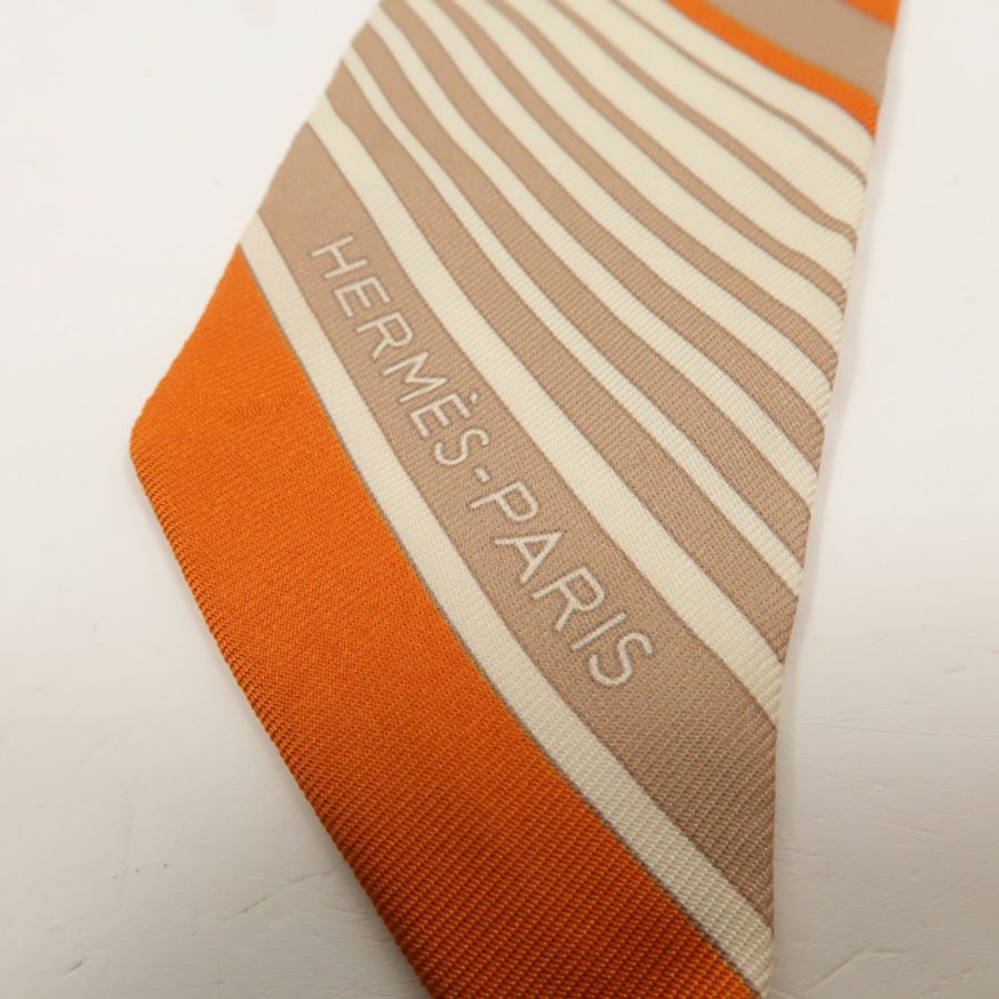 HERMES 絲質Twilly絲巾-5