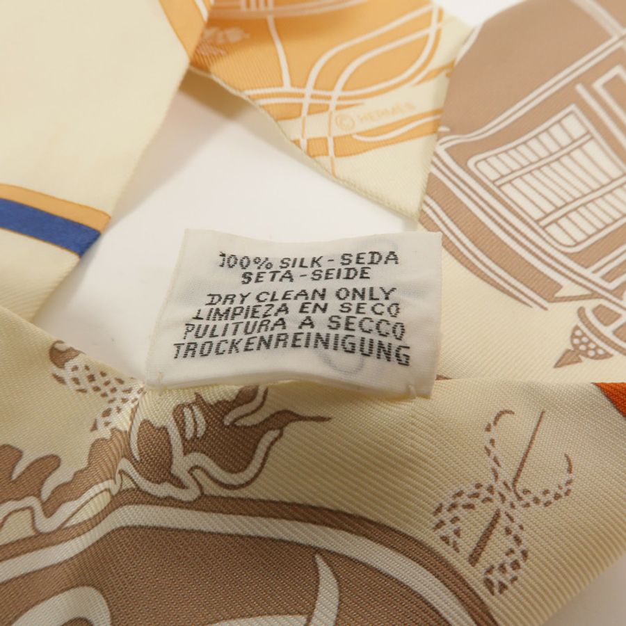 HERMES 絲質Twilly絲巾-7