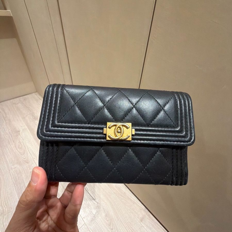 Chanel boy 中短夾-6