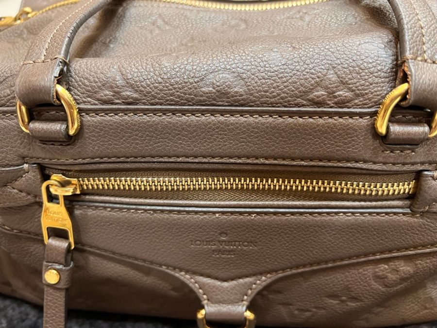 Louis Vuitton 路易威登| 【二手正品】 Empreinte Pont Neuf 全皮壓紋新橋包(大象灰/褐灰)-6