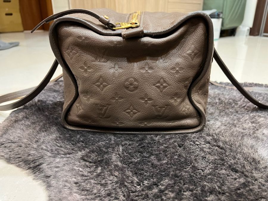 Louis Vuitton 路易威登| 【二手正品】 Empreinte Pont Neuf 全皮壓紋新橋包(大象灰/褐灰)-8