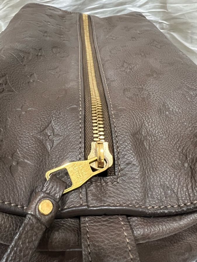 Louis Vuitton 路易威登| 【二手正品】 Empreinte Pont Neuf 全皮壓紋新橋包(大象灰/褐灰)-16