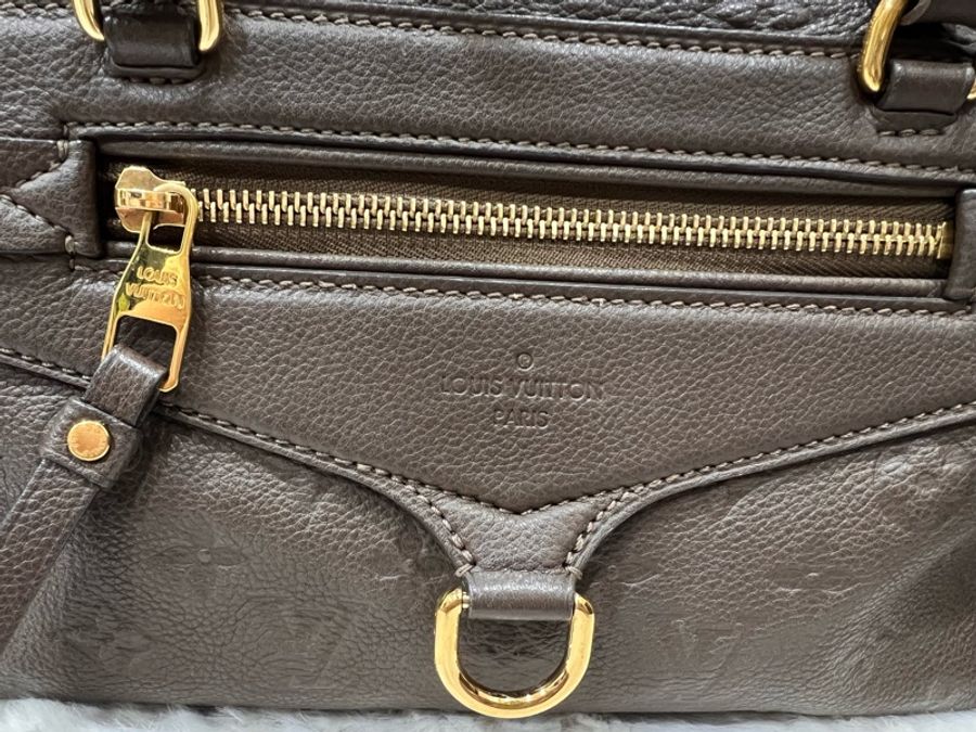 Louis Vuitton 路易威登| 【二手正品】 Empreinte Pont Neuf 全皮壓紋新橋包(大象灰/褐灰)-17