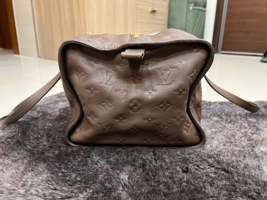 Louis Vuitton 路易威登| 【二手正品】 Empreinte Pont Neuf 全皮壓紋新橋包(大象灰/褐灰)-31