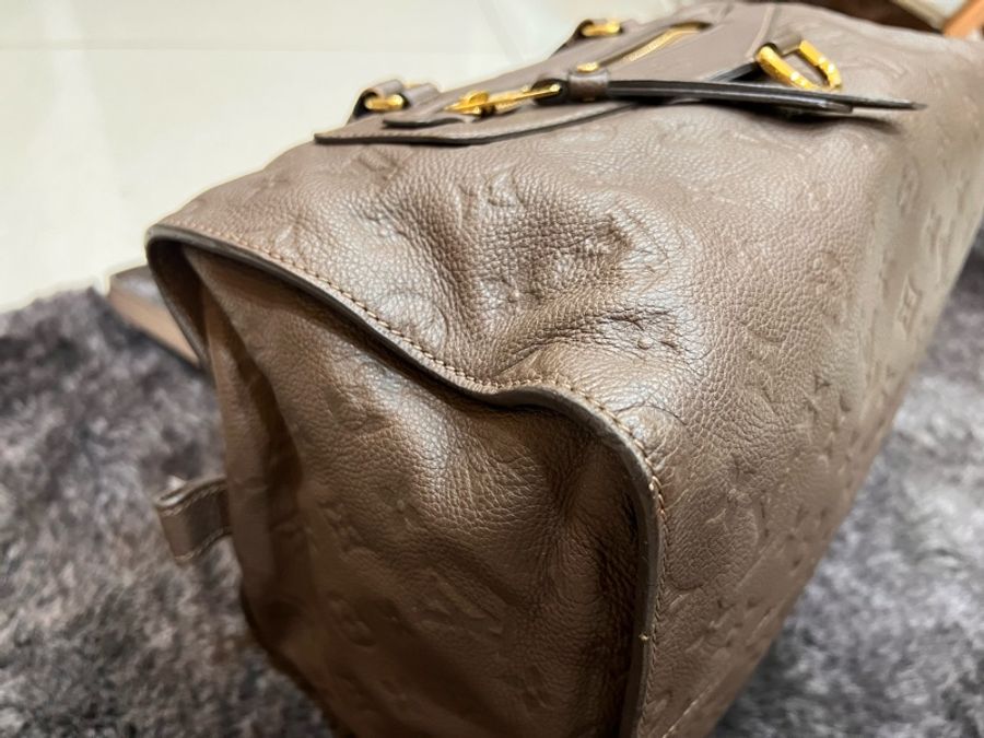 Louis Vuitton 路易威登| 【二手正品】 Empreinte Pont Neuf 全皮壓紋新橋包(大象灰/褐灰)-35