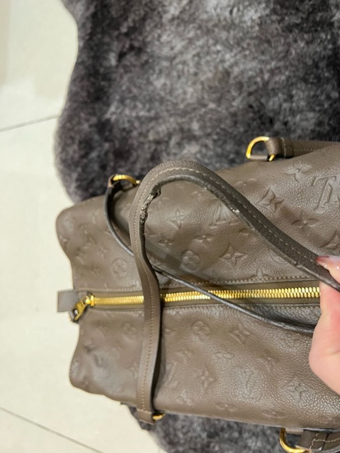 Louis Vuitton 路易威登| 【二手正品】 Empreinte Pont Neuf 全皮壓紋新橋包(大象灰/褐灰)-38