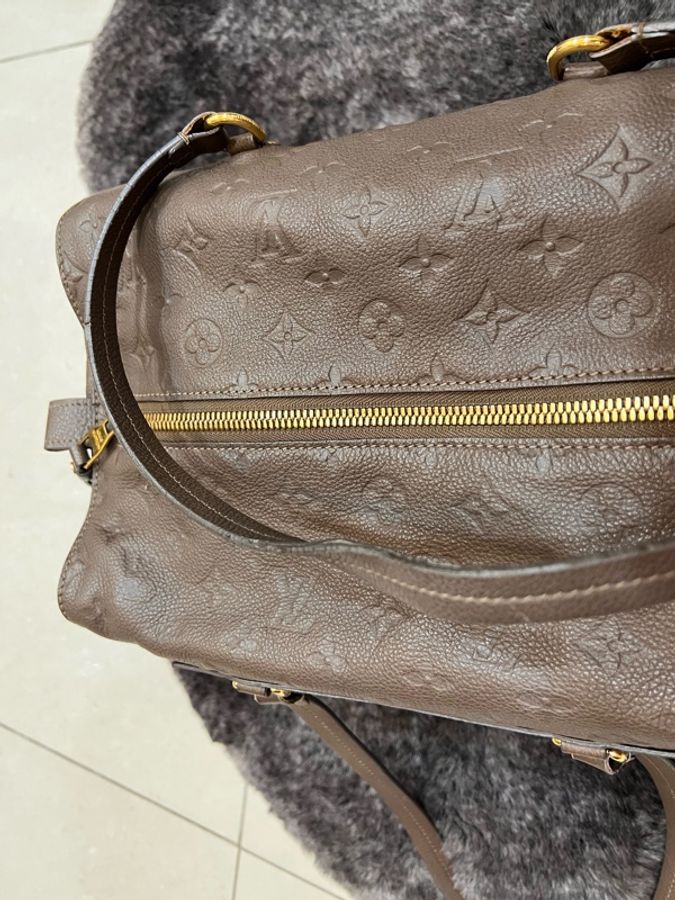 Louis Vuitton 路易威登| 【二手正品】 Empreinte Pont Neuf 全皮壓紋新橋包(大象灰/褐灰)-39