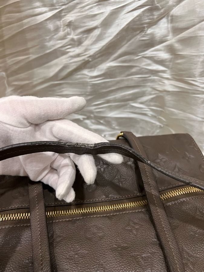 Louis Vuitton 路易威登| 【二手正品】 Empreinte Pont Neuf 全皮壓紋新橋包(大象灰/褐灰)-42
