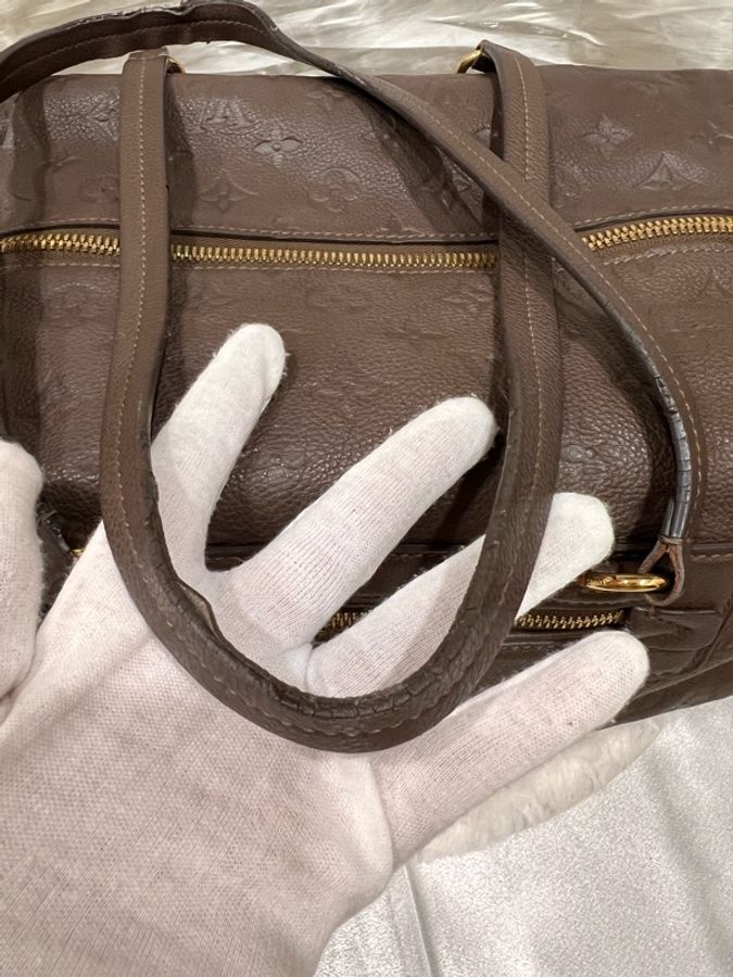 Louis Vuitton 路易威登| 【二手正品】 Empreinte Pont Neuf 全皮壓紋新橋包(大象灰/褐灰)-43