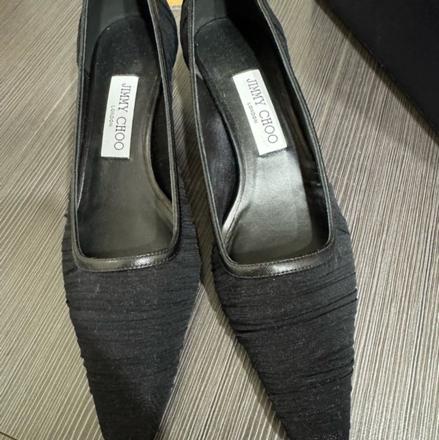 Jimmy Choo 黑色3.5-4cm 低跟鞋-5