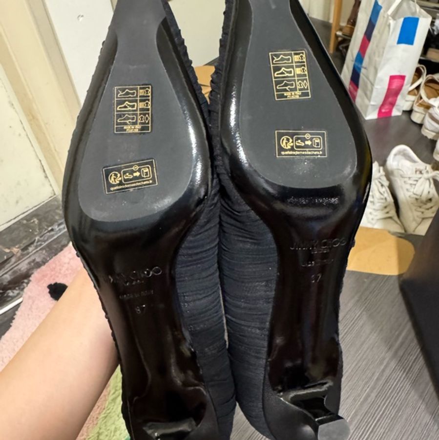 Jimmy Choo 黑色3.5-4cm 低跟鞋-8