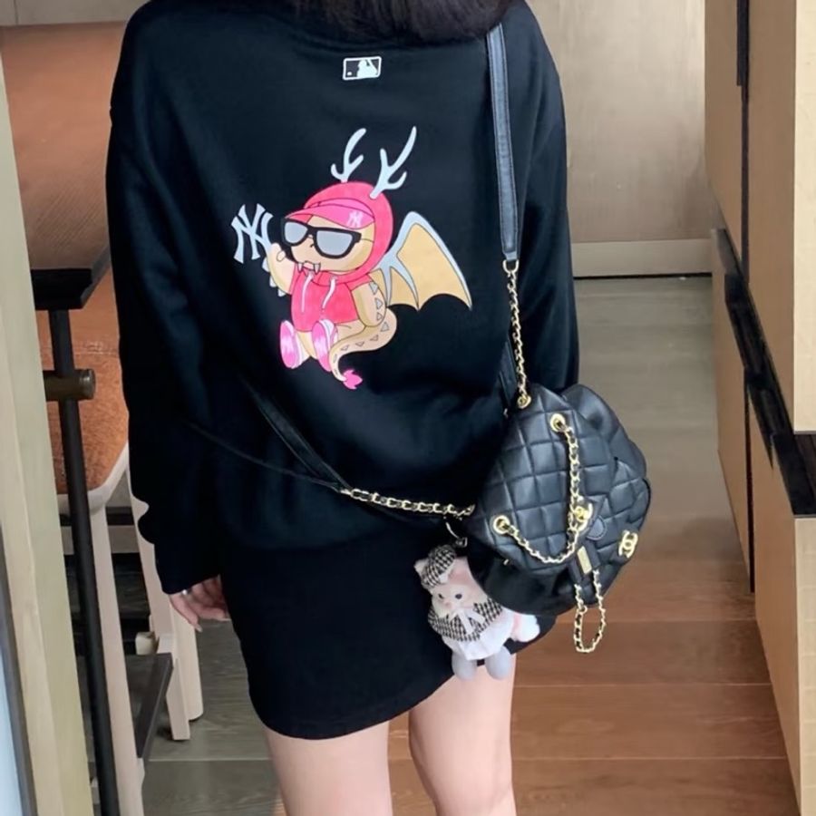 CHANEL香奈兒黑金子母雙肩包芯片款全牛皮近全新閒置-8
