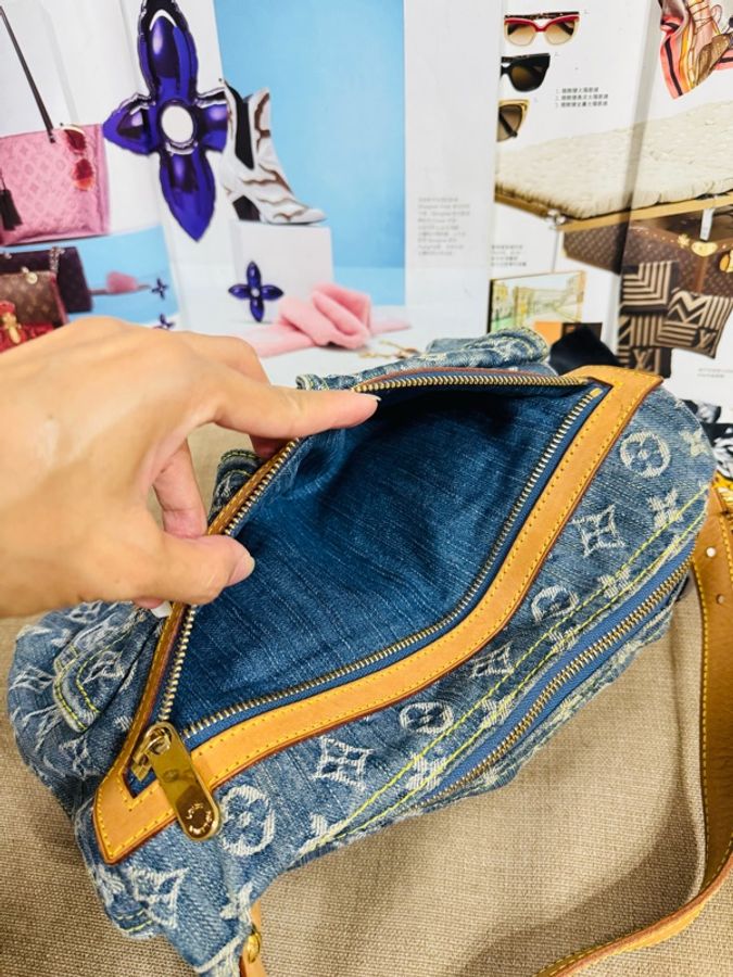 LV丹寧Baggy hobo 手袋 ,肩背包 水洗牛仔布+Monogram老花，復古感滿滿！植鞣革肩帶+金五金，細節超精緻✨-19