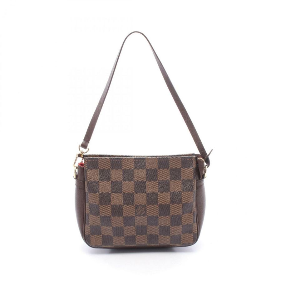 路易威登 LOUIS VUITTON Trouse Makeup Damier Ebene 手提包,塗層帆布皮革,女士,棕色,N51982-0