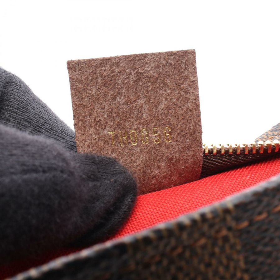 路易威登 LOUIS VUITTON Trouse Makeup Damier Ebene 手提包,塗層帆布皮革,女士,棕色,N51982-4