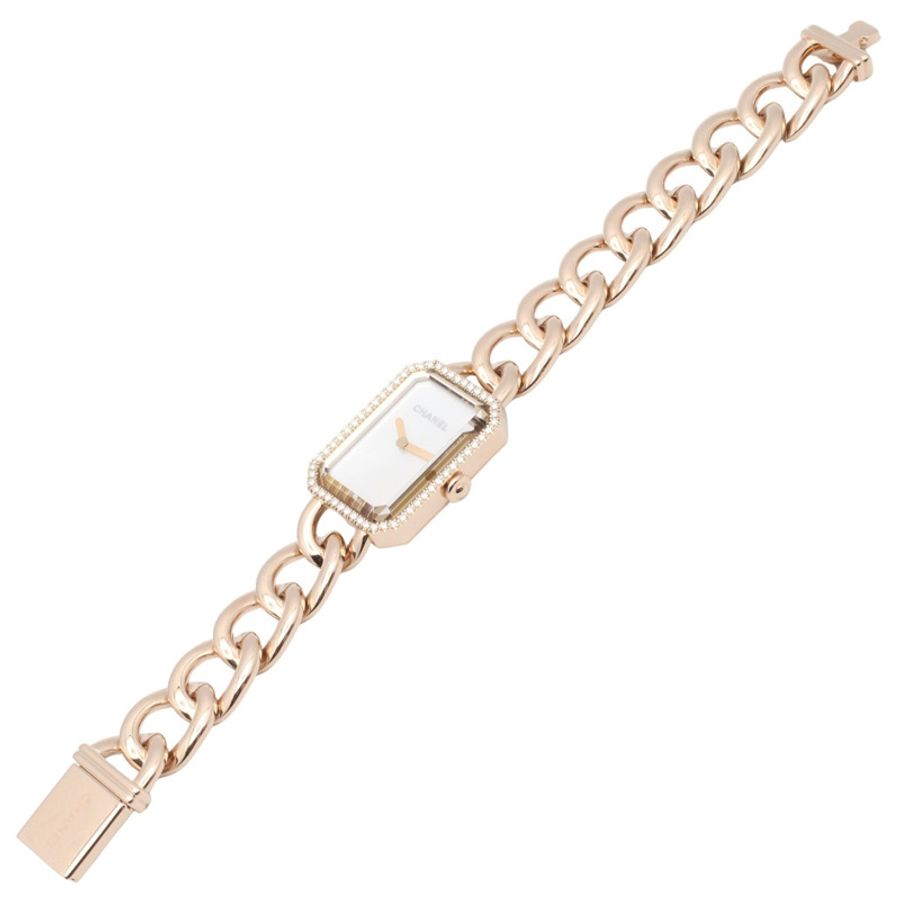 香奈兒 (Chanel) CHANEL Première 鑽石錶圈腕錶 18KPG(玫瑰金)女士白色錶殼 H4412-3
