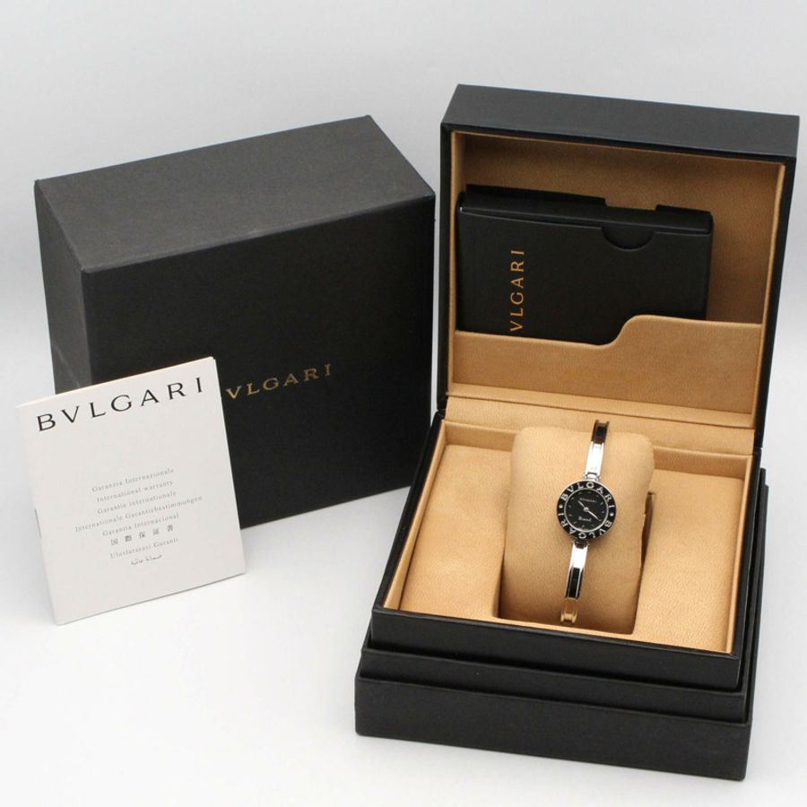 寶格麗 BVLGARI B-zero1 女士腕錶,不鏽鋼材質,黑色,型號 BZ22S-8