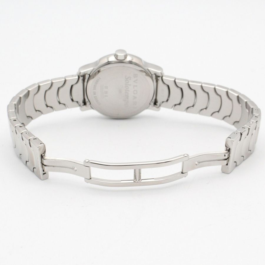 寶格麗 (Bulgari) Solo Tempo 系列腕錶,精鋼材質,女士款,黑色,ST29S-4