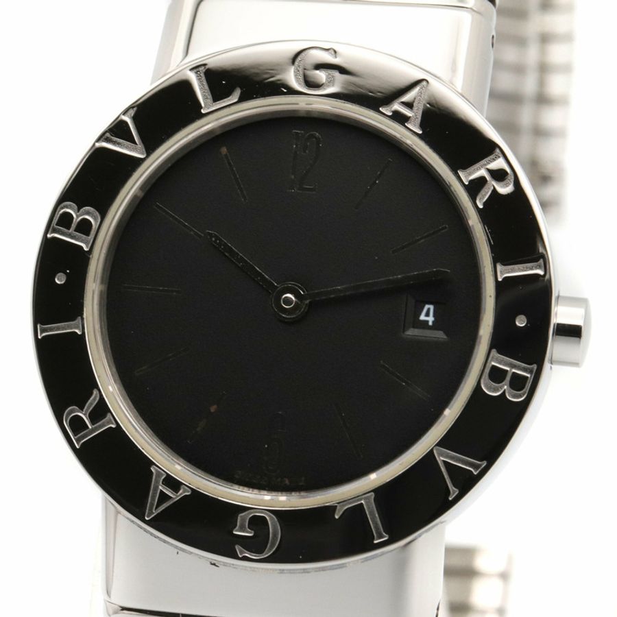 寶格麗 (Bulgari) Tubogas 系列女士黑色不鏽鋼腕錶 BB262TS-2