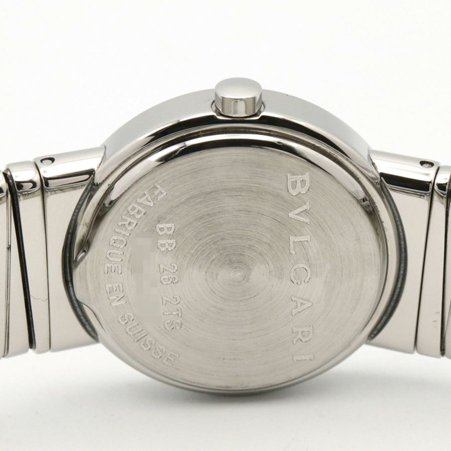 寶格麗 (Bulgari) Tubogas 系列女士黑色不鏽鋼腕錶 BB262TS-4